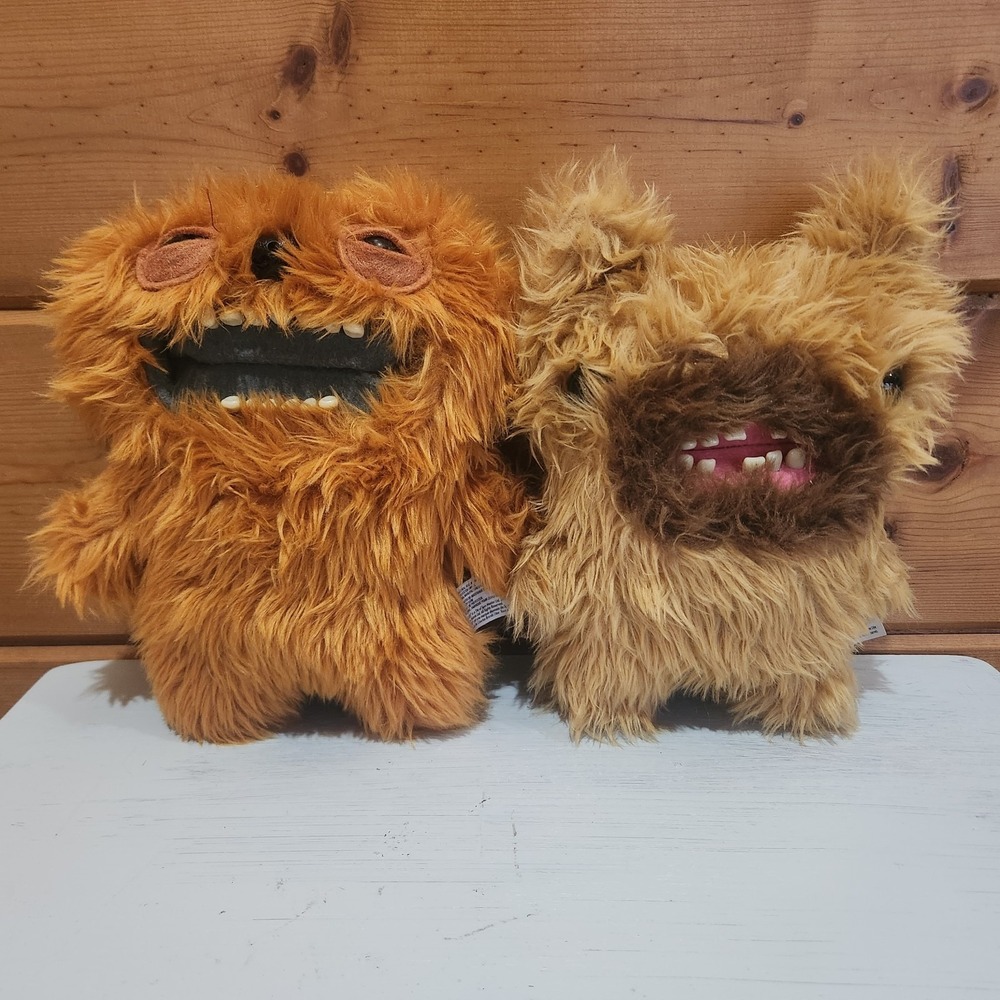 Fuggler Fart Face Makes Sounds And Screech Lot Of 2 Plushes